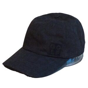 Adidas Par 3 Hat Golf Textured Black on Black Pattern Snapback Women’s OSFM